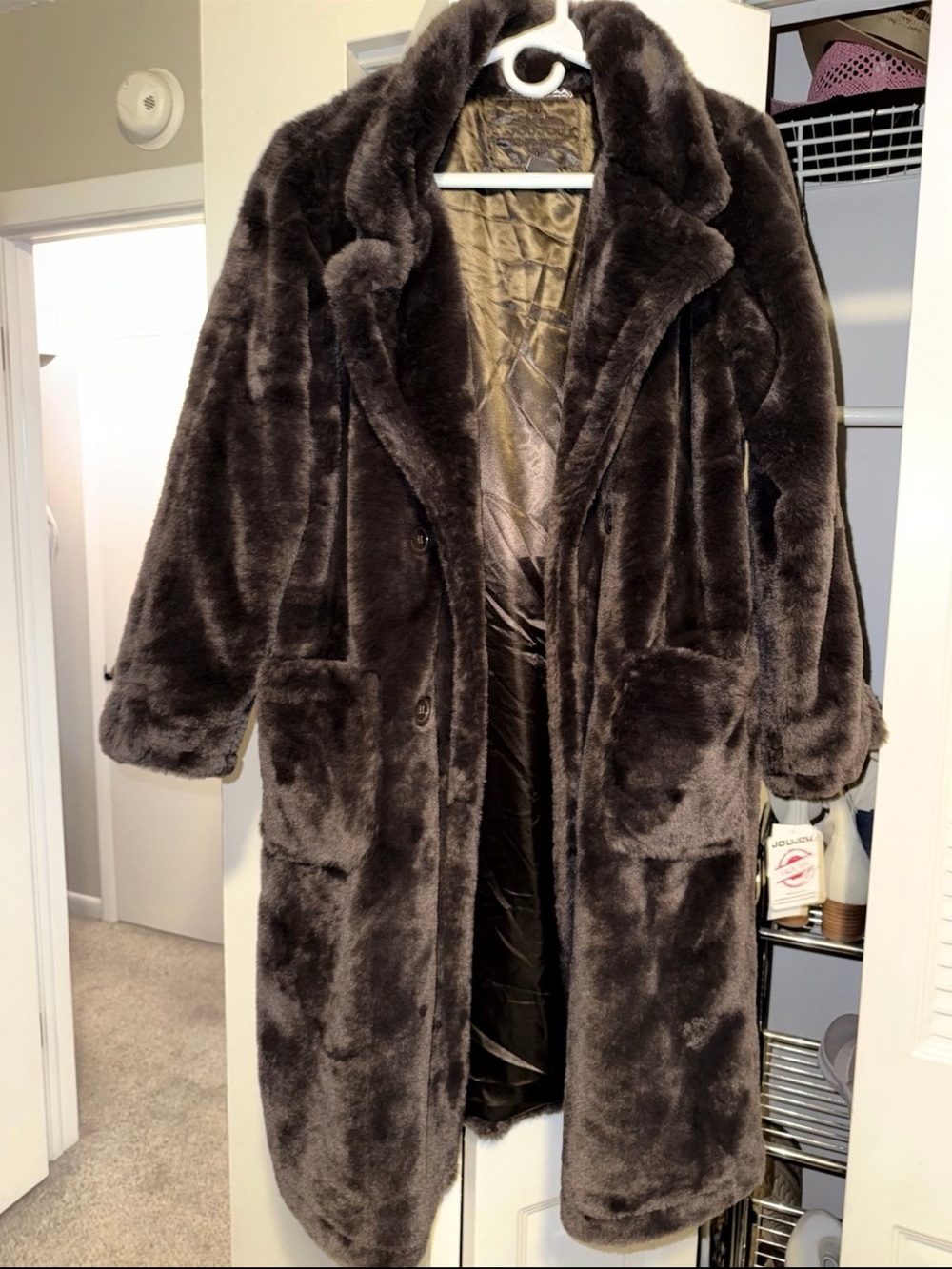 Faux fur coat